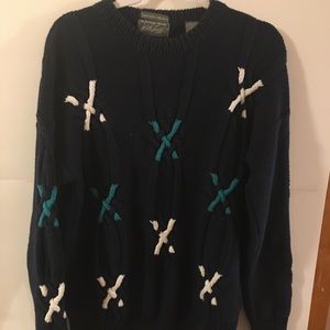 Vintage Lord and Taylor Kensington Collection Hand Knit Men’s Sweater
